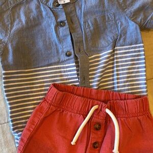 Carter's Blue and Red Kids Matching Set